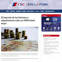El importe de las fusiones y adquisiciones sube un 190% hasta mayo